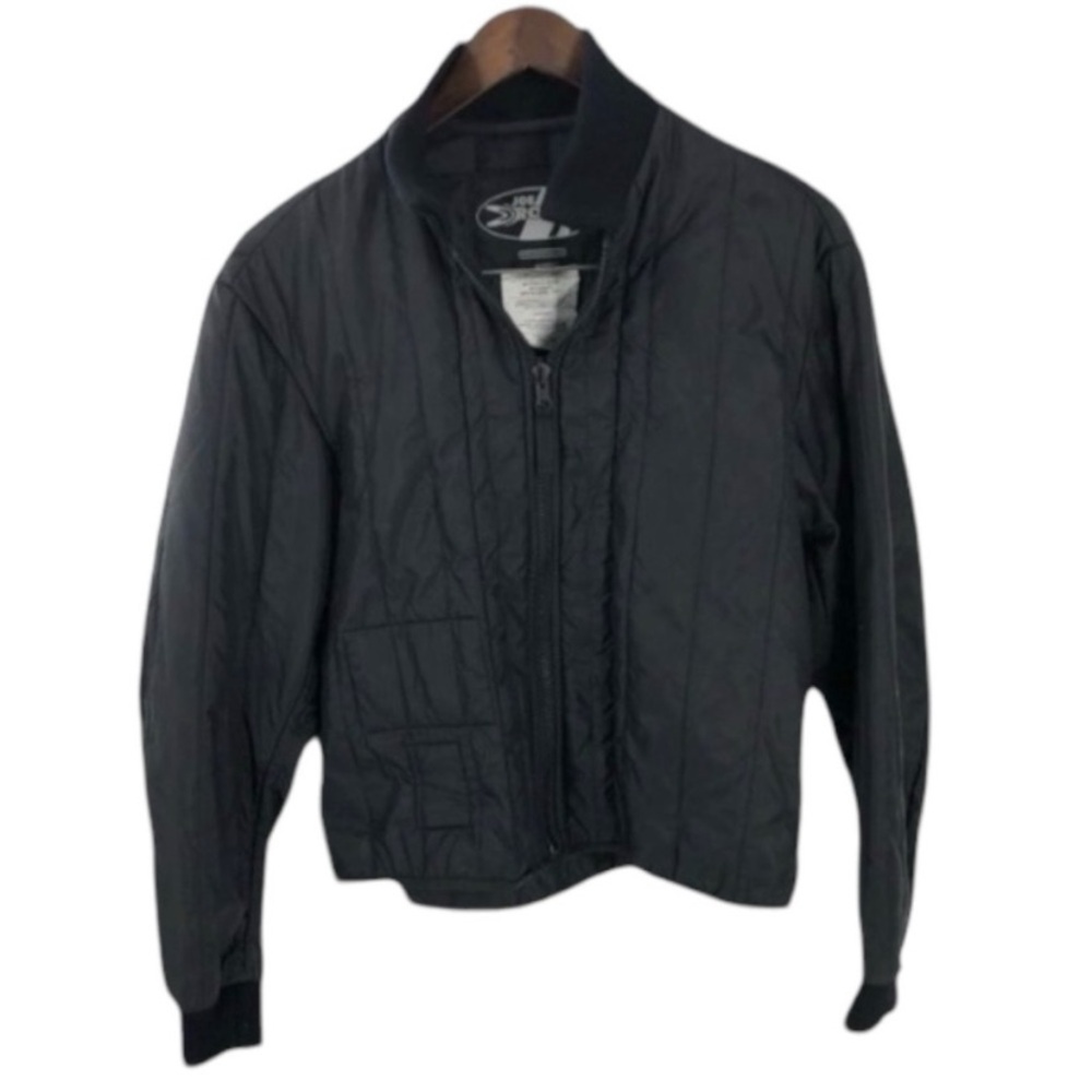 Joe Rocket Vintage Black Motorcycle Shell Safety Jacket size Small